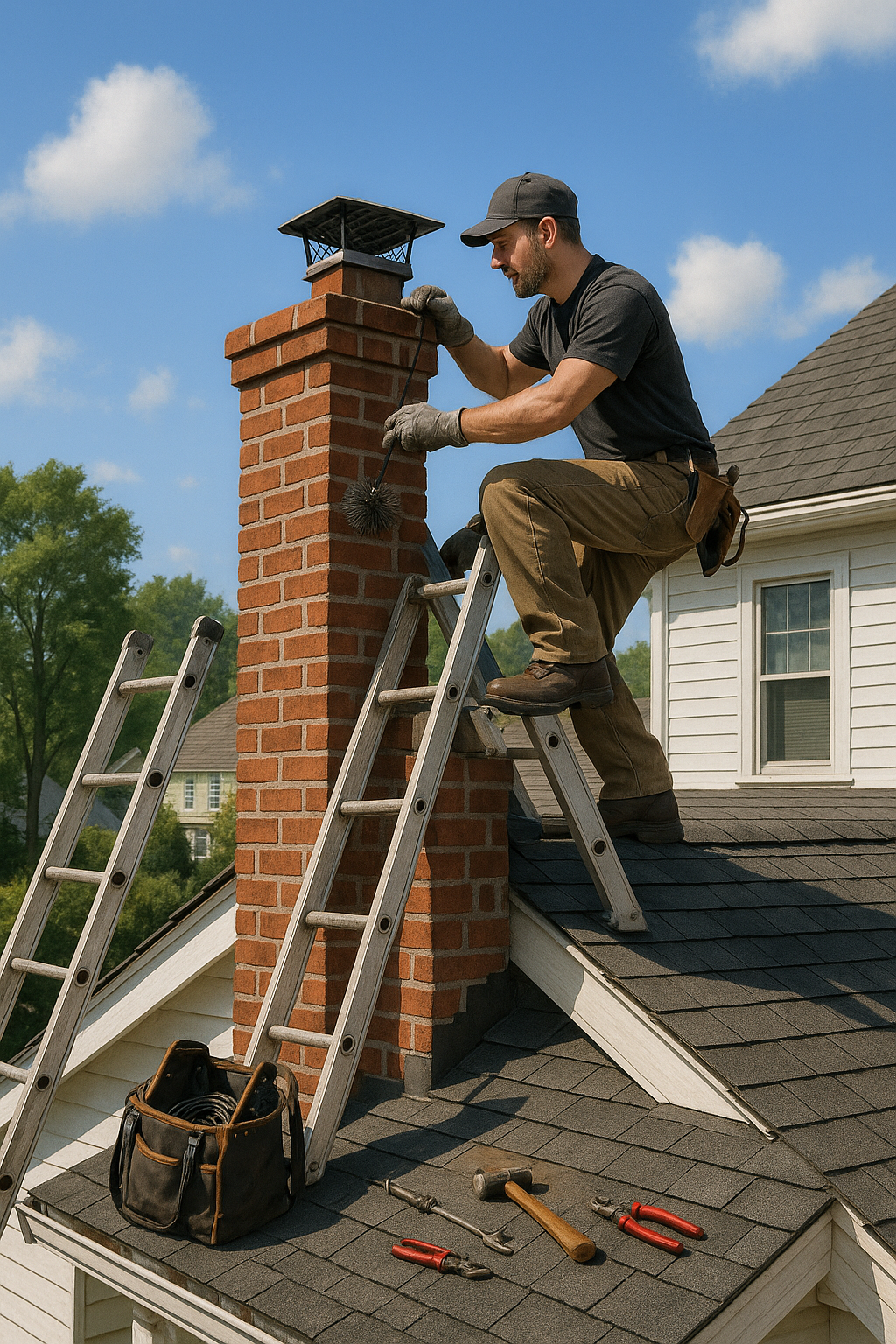 Meriden CT chimney repair and inspection team
